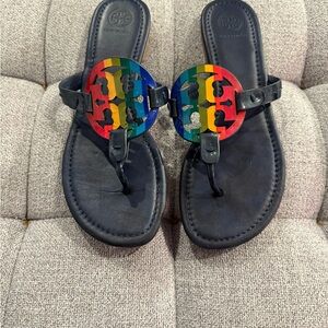 Tory Burch Multicolor Logo Sandals